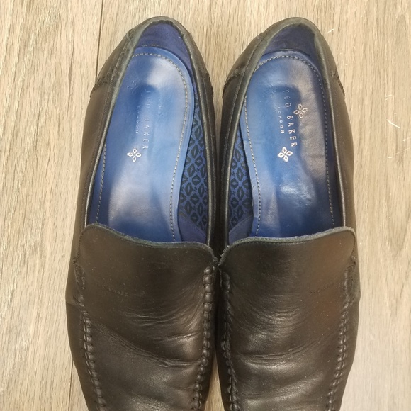 Ted Baker London  Black leather sz 13 loafers‎ main image 5